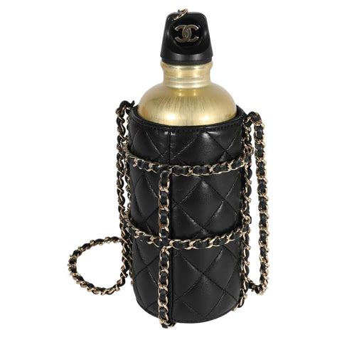 chanel chain water bottle holder|Chanel factory water bottle.